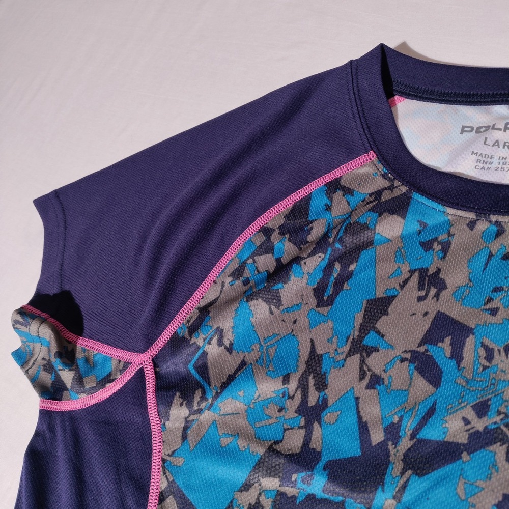 Polaris Women Large Short Sleeve Shirt Multicolor - Picture 5 of 16